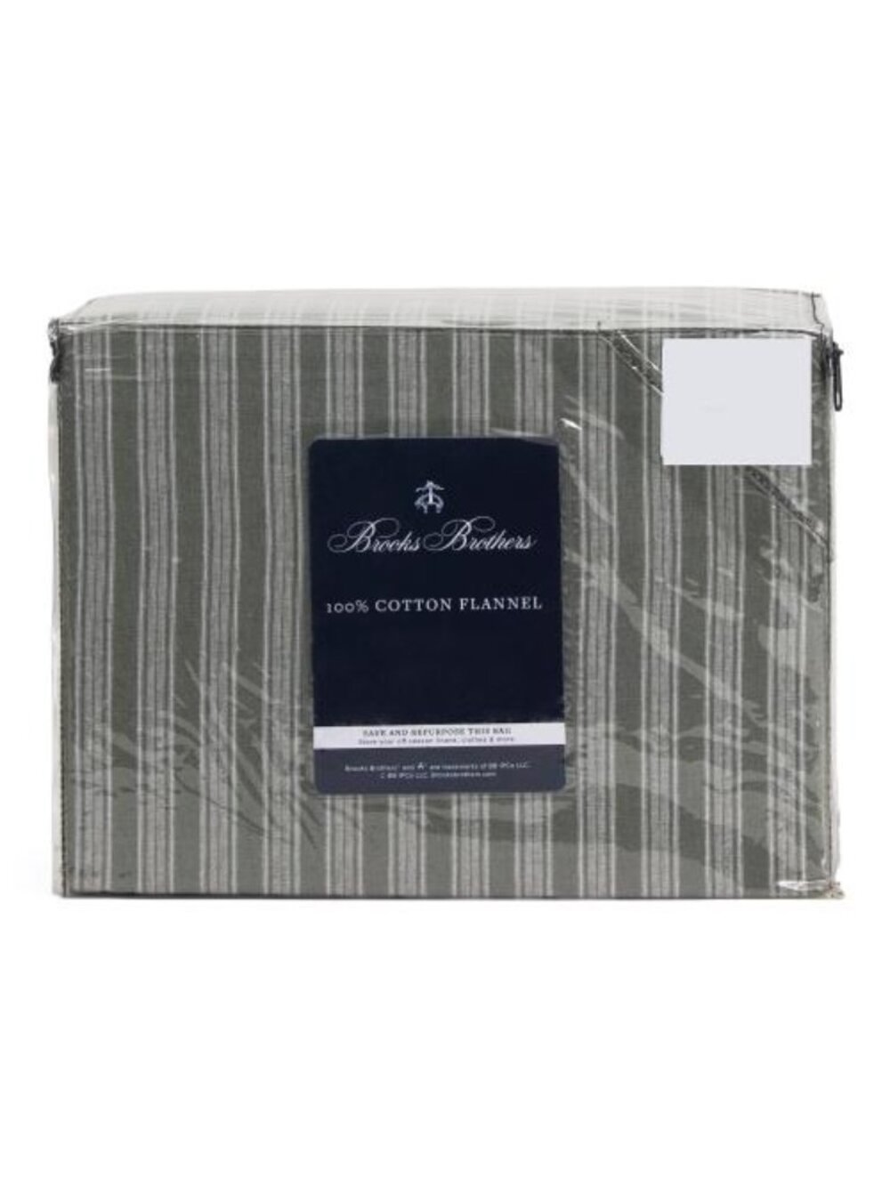 BROOKS BROTHERS Striped Flannel Sheet Set